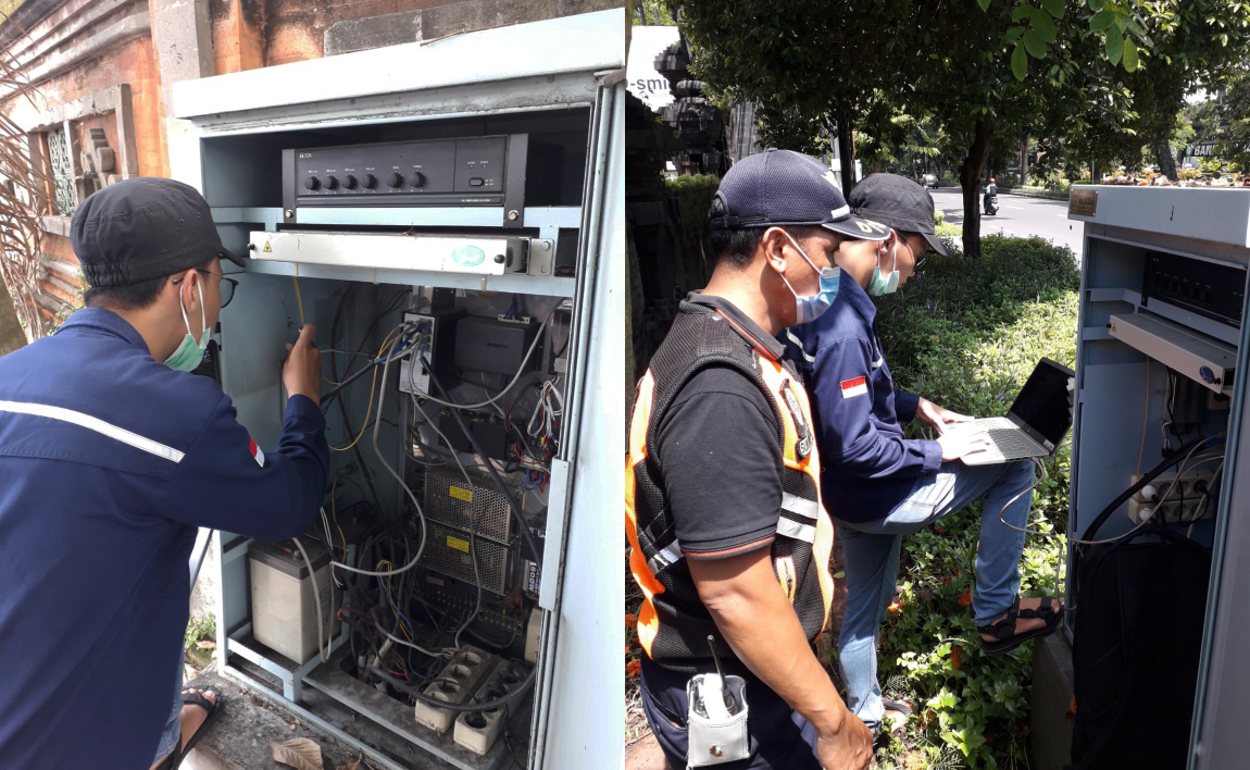Giat Perbaikan Monitoring Public Anouncer (PA) di Simpang Nusa indah & Sepanjang Simpang Sudirman