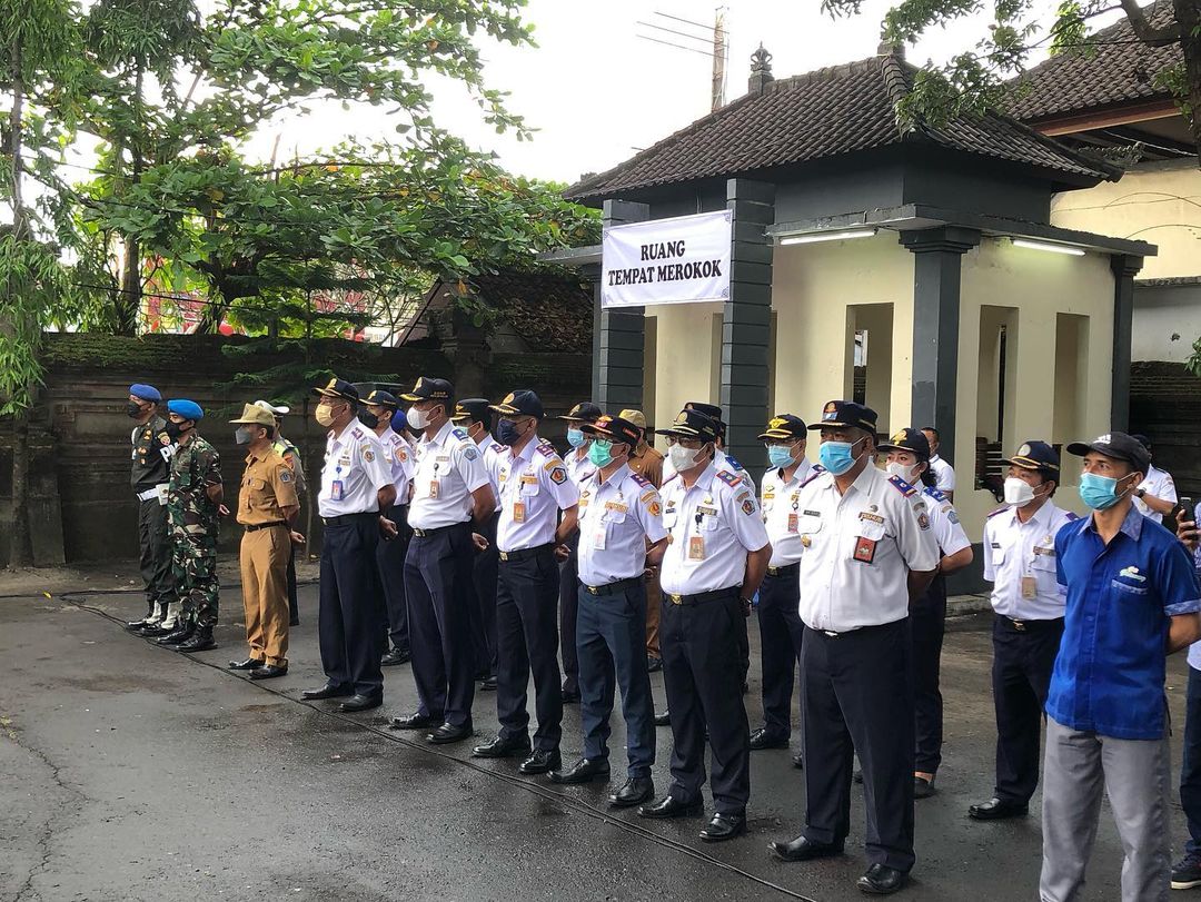 Apel Gelar Pasukan Posko Terpadu Angkutan Lebaran Tahun 2022, dipimpin langsung oleh Bapak Walikota 