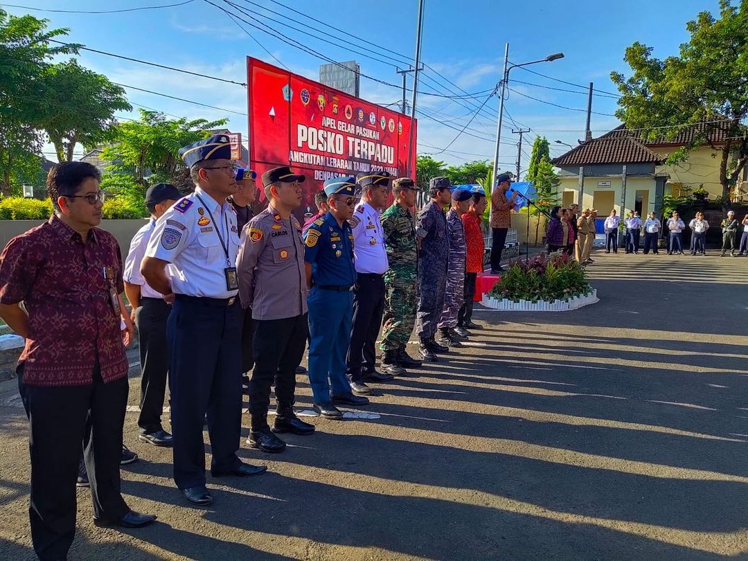 Apel Gelar Pasukan dalam rangka pengamanan Angkutan Lebaran tahun 2023/ 1444H