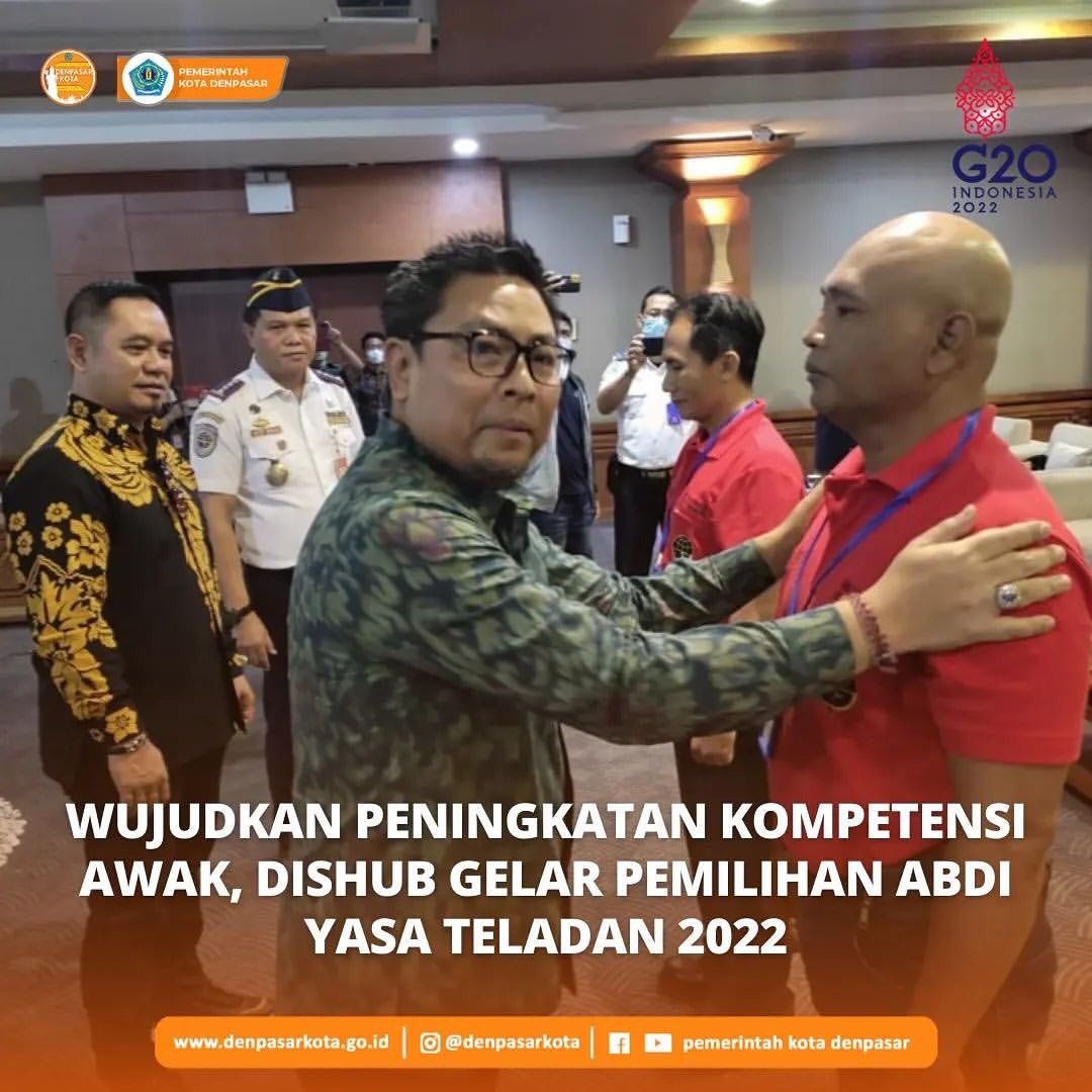 Wujudkan Peningkatan Kompetensi Awak, Dinas Perhubungan Kota Denpasar Gelar Pemilihan Abdi Yasa Teladan Tahun 2022