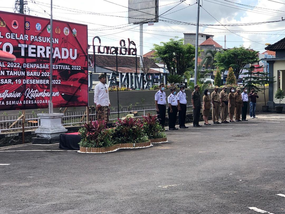 Apel Gelar Pasukan dalam Rangka Angkutan Natal 2022, Denpasar Festival 2022, dan Tahun Baru 2023