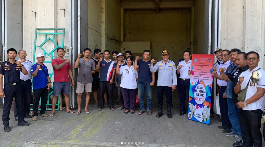 UPTD Pengujian Kendaraan Bermotor Sosialisasikan Wajib Uji dan Keur Gratis di Gudang Angkutan Barang